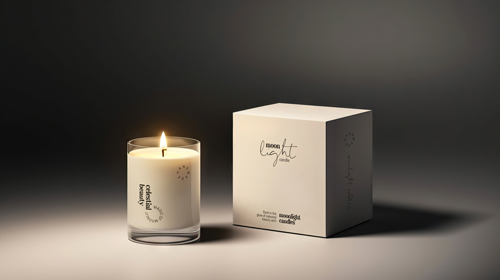 Свеча в минималистичной упаковке