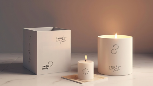 Две свечи, освещающие комнату