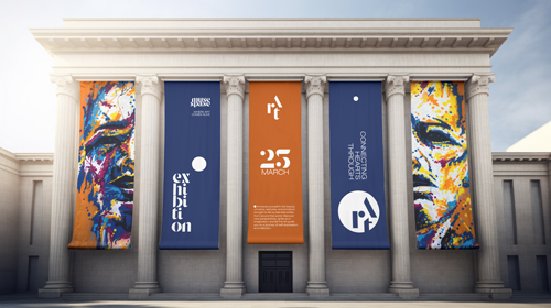 Paisaje elegante del museo