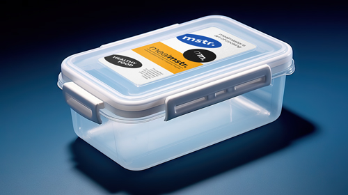 Plastic Container Angle View