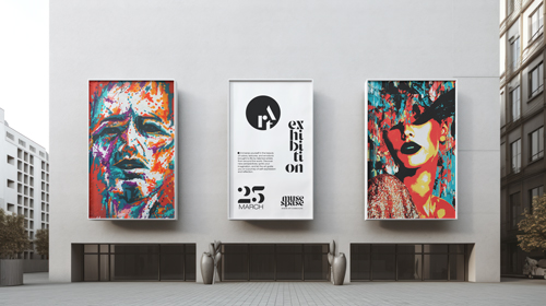 Plaza modernista de museo