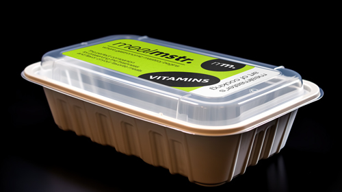 Plastic Container Closeup View