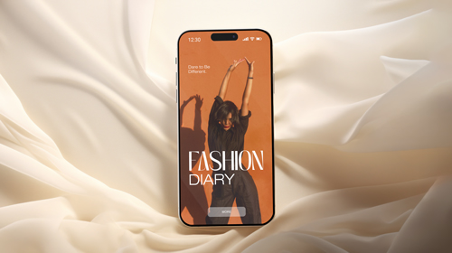 Smartphone Placed on Delicate Fabric