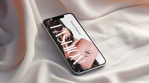 Smartphone on Wrinkled Fabric