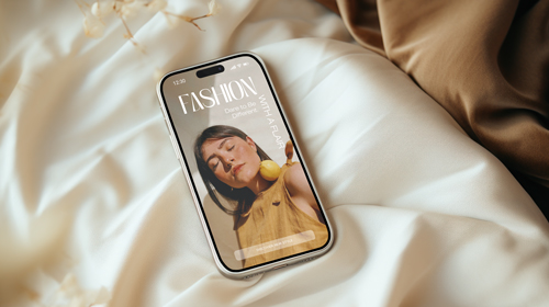 Mobile Phone in Beige Tones