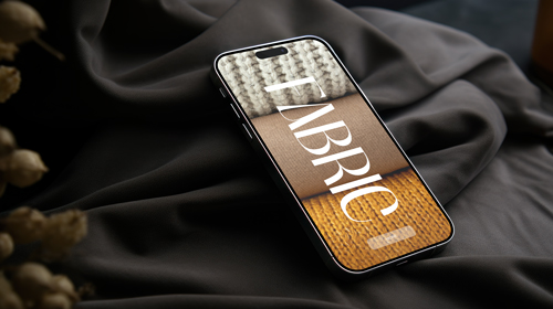 Smartphone Placed on Delicate Cloth
