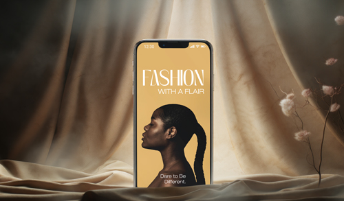 Mobile Phone Placed on a Curtain