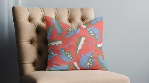 Pillow Placed on an Armchair