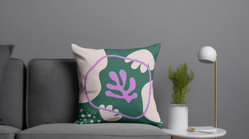 Throw Pillow in a Studio Apartment