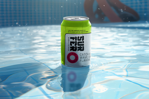 Refreshing Drink in a Pool