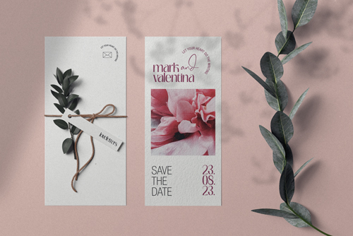 Event Invitations High Angle View