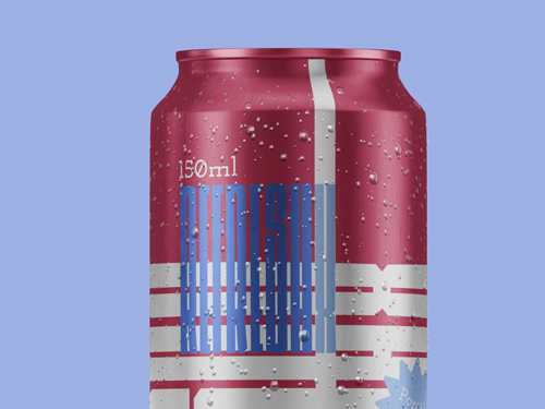 Soda Can Closeup View