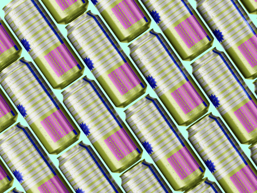 Drink Can Compilation Top View