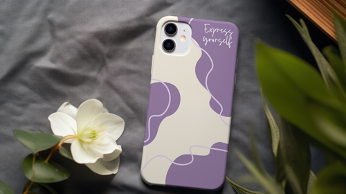 Mobile Phone With a Flower