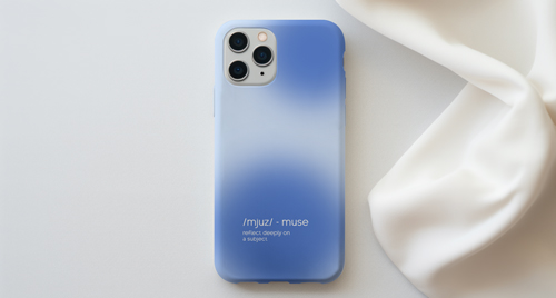 Mobile Phone With White Fabric