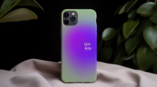 Mobile Phone Standing Straight