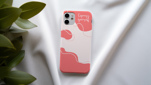 Smartphone Placed on White Fabric 