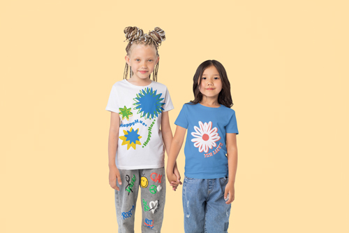 Little Girls Holding Hands