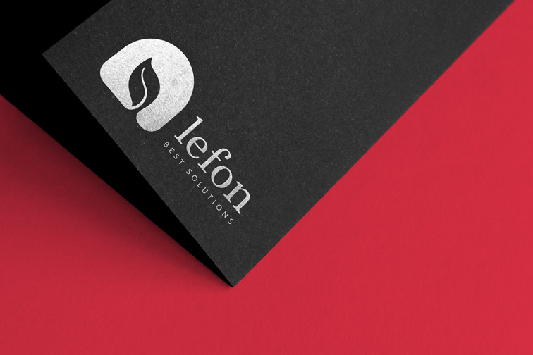 Bottom Part of a Black Leaflet