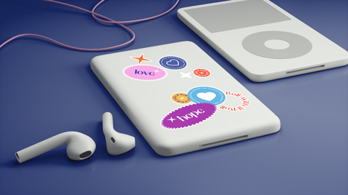 iPod With a Pair of AirPods