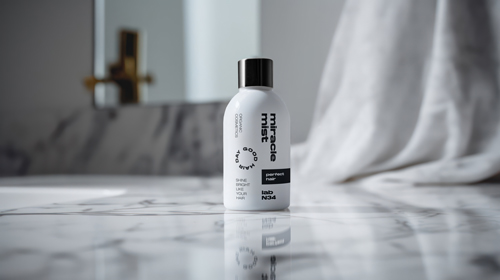 Shampoo Bottle Low Angle View