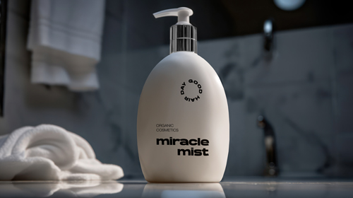 Pump Shampoo Bottle in a Bathroom