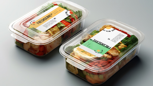 Lebensmittelbehälter Hochwinkelansicht