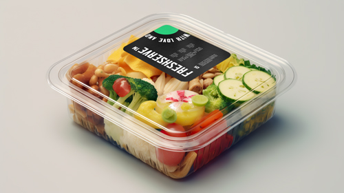 Kunststoffverpackungen Hochwinkelsicht