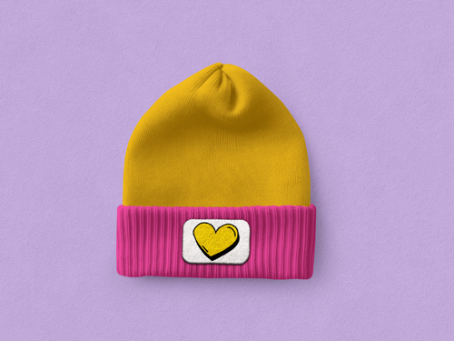 Vista frontal de un gorro