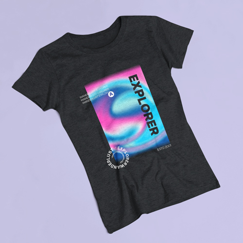 T-Shirt Showcase Top View