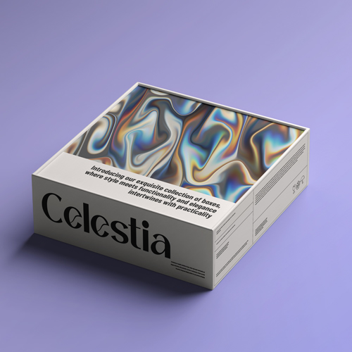 Branding Box High Angle View