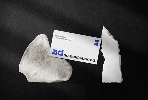 Визитная карточка, вид сверху