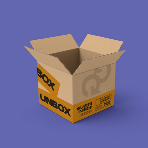 Open Packaging Box Angle View