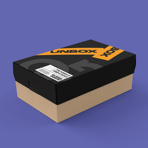 Cardboard Box High Angle View