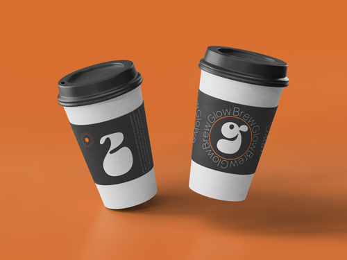 Two Takeaway Cups, One in the Air