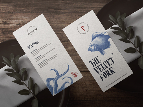 Restaurant Menus on Plates