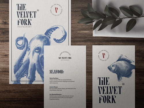 Restaurant Menus on a Wooden Table