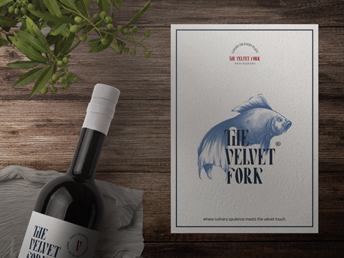 Menu and Wine Bottle on a Table