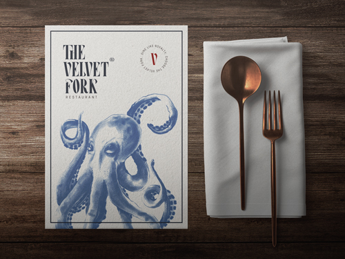 Restaurant Menu With Cutlery