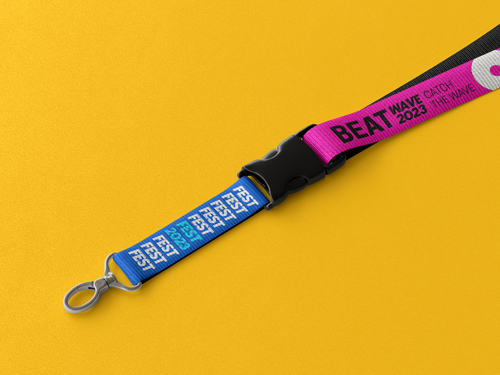 Event Lanyard High Angle View
