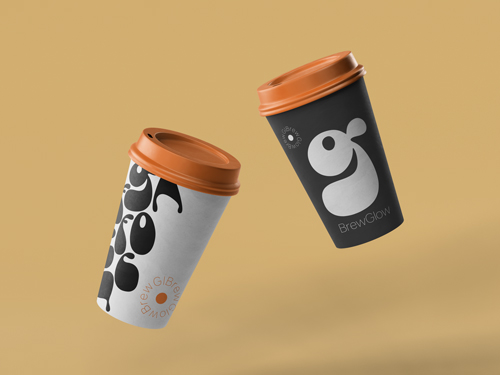 Two Coffee Cups in the Air