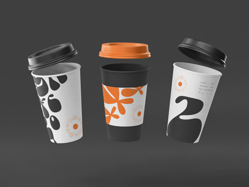Takeaway Cups With Open Lids