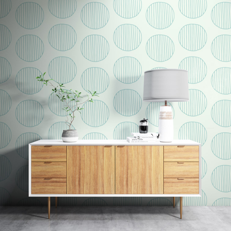 Mockup de la conception du papier peint