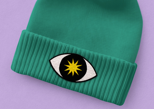 Vista de cerca de un gorro