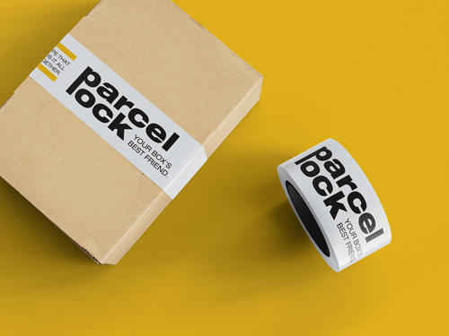 Ruban et boîte Vue de dessus