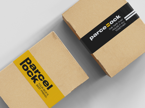 Boîte en carton vue de haut