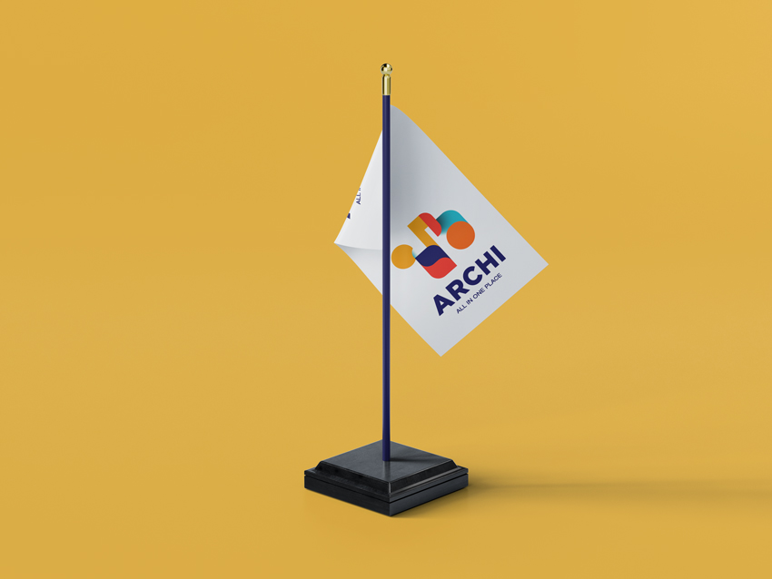 Table Flag For Corporate Branding