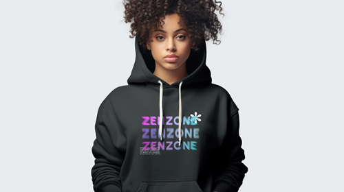 Woman Posing in a Hoodie