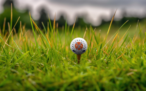 Golf Ball in the Middle of a Field