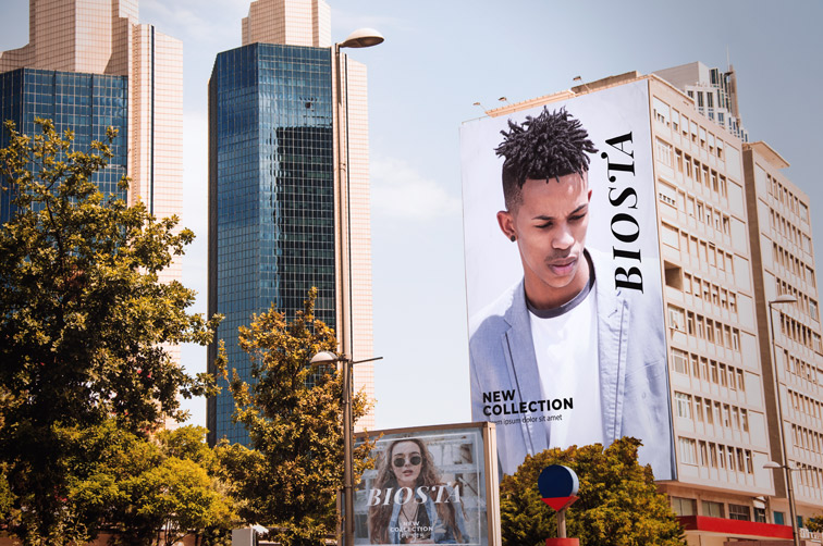 Billboard on a Side of a Building